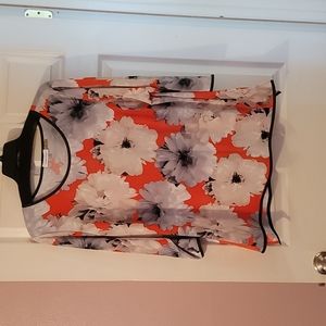 Calvin Klein Floral Blouse 2X